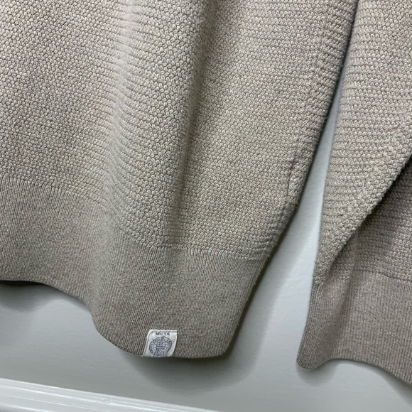 LUCKY BRAND Khaki colored V-Neck Knit Sweater - Picture 2 of 6